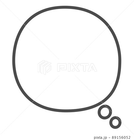 吹きだし 吹き出し ふきだし 妄想のイラスト素材