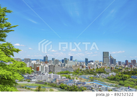 仙台市全景の写真素材 - PIXTA
