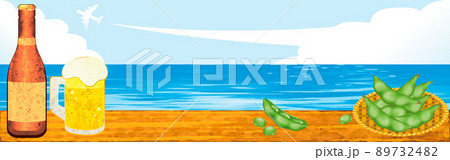 ビール おしゃれ オシャレ かわいいのイラスト素材