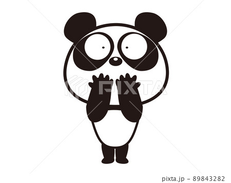 パンダ 動物 アイコン 上野動物園のイラスト素材