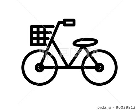 自転車 乗り物 イラスト 手書きのイラスト素材