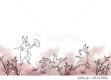 鳥獣戯画のイラスト素材 鳥獣戯画のイラスト素材