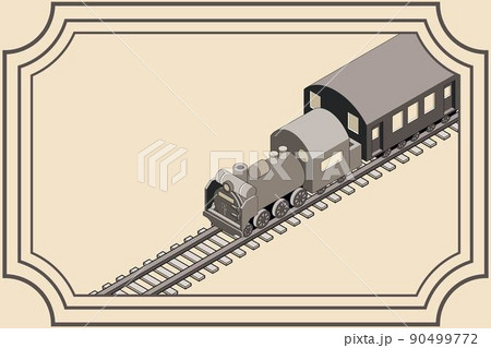 機関車 蒸気機関車 のイラスト素材集 ピクスタ