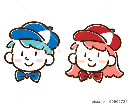 ゆるい 女の子のイラスト素材