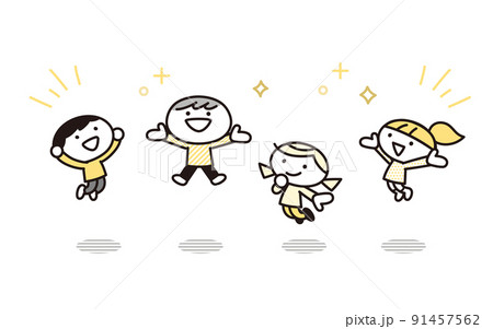 ゆるい 女の子のイラスト素材