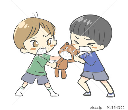 取り合いのイラスト素材