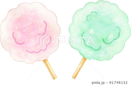 綿菓子のイラスト素材 綿菓子のイラスト素材