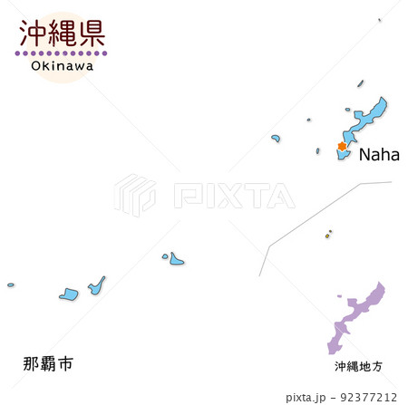 沖縄地図のベクター素材集 ピクスタ