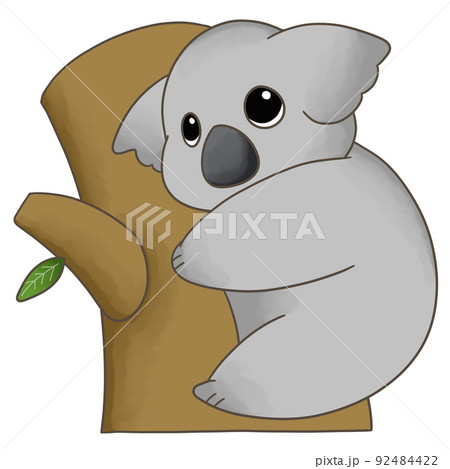 動物 コアラ イラスト かわいいのイラスト素材