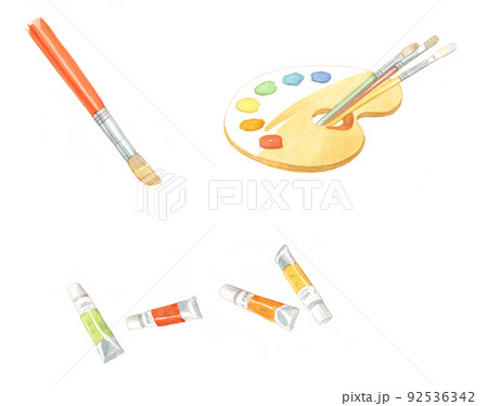 絵の具のイラスト素材