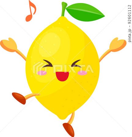 キャラクター イラスト 可愛い レモンのイラスト素材