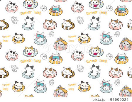 ねこ ネコ 猫 サングラスのイラスト素材