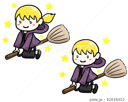 空を飛ぶのイラスト素材