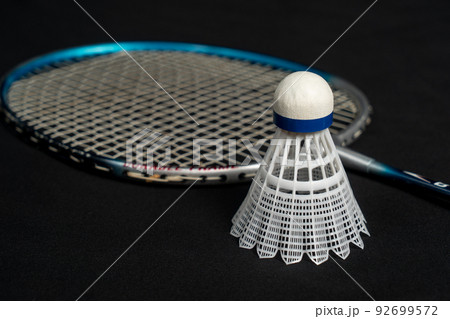 バドミントンラケットの写真素材