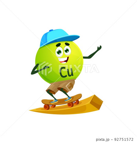 スケボー キャラクターのイラスト素材
