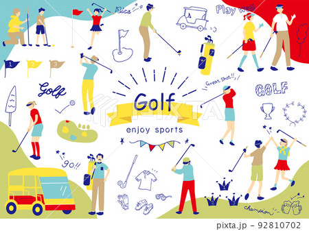 ゴルフのイラスト素材集 ピクスタ