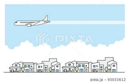 乗り物 飛行機 イラスト シンプルのイラスト素材