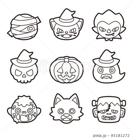 ぬりえ 男性のイラスト素材