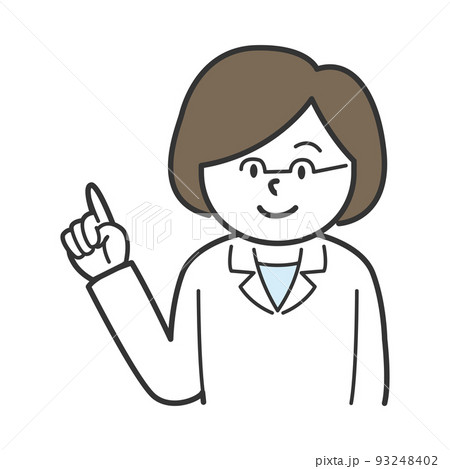 人差し指 手 指 立てるのイラスト素材