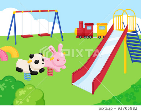 公園 遊具 イラストのイラスト素材