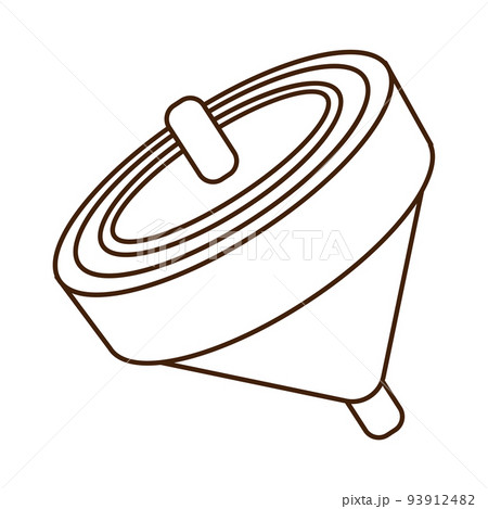 独楽のイラスト素材