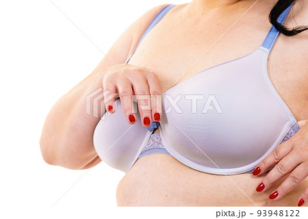 Woman big breast wearing bra - Stock Photo [66639803] - PIXTA