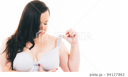 Woman big breast wearing bra - Stock Photo [66639803] - PIXTA