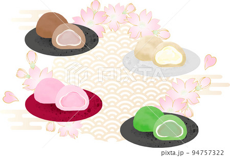 ホイップクリーム クリーム 生クリーム ホイップ フレームのイラスト素材