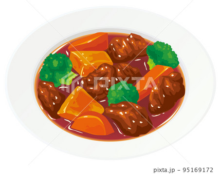 ビーフシチューのイラスト素材