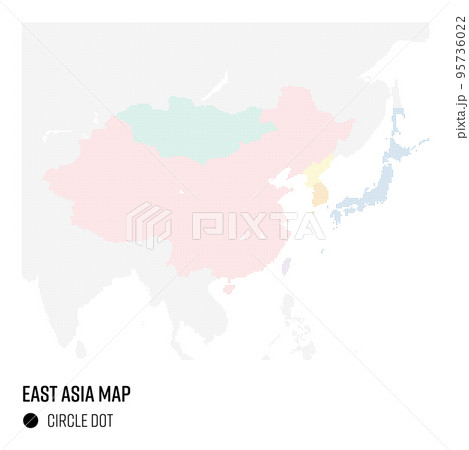 東アジア諸国の地図