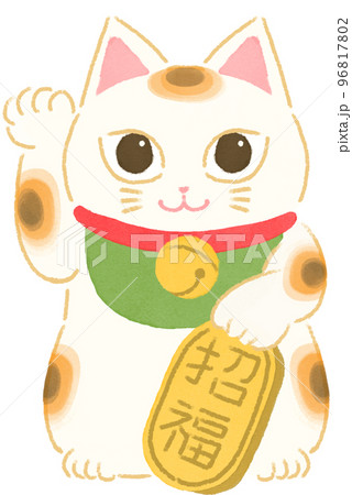 福猫のイラスト素材 - PIXTA