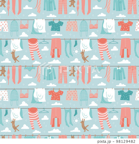 Seamless pattern with socks isolated on background