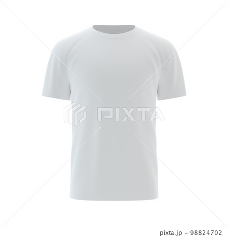 Men's pink blank T-shirt template,from two sides, natural shape on  invisible mannequin, for your design mockup for print, isolated on white  background Stock Photo