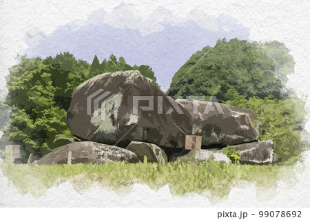 石舞台古墳のイラスト素材 - PIXTA