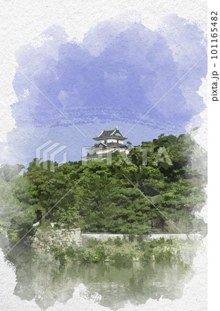 和歌山城 城のイラスト素材 - PIXTA