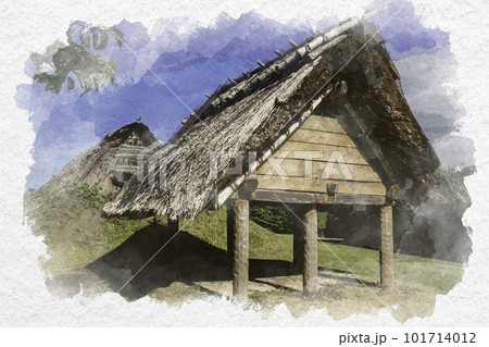 高床倉庫のイラスト素材 - PIXTA