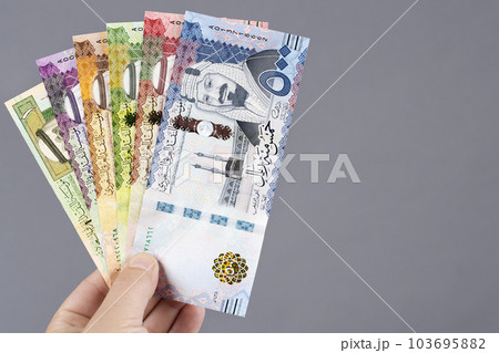 サウジアラビア 紙幣 通貨 お札の写真素材 - PIXTA