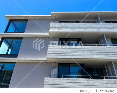 おしゃれな新築マンションの外観イメージ