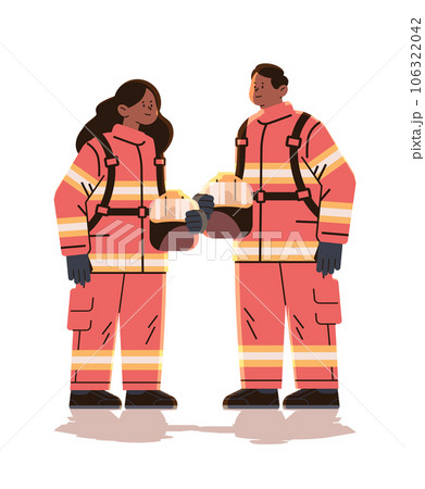 woman firefighter clipart hydrant