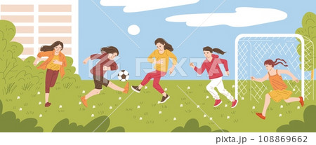 3,369+ Women's football Vectors: Royalty-Free Stock Vectors - PIXTA