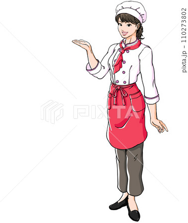 コックさんワンピース☆バレンタインシェフパティシエ料理人お手伝い 