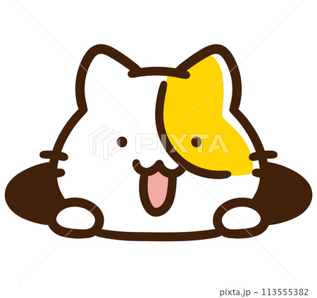 覗く ひょっこり ねこ 猫のイラスト素材 - PIXTA