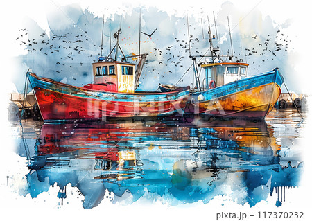 水彩画　船 hq720.jpg?sqp=-