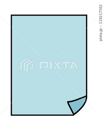 白紙 用紙 紙 1枚のイラスト素材 - PIXTA