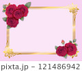 バラのフレーム C-1のイラスト素材 [121486940] - PIXTA