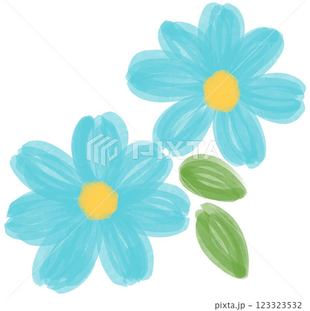 ブルーデイジー ブルーデージーのイラスト素材 - PIXTA