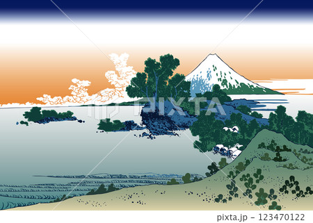 海と山のイラスト素材 - PIXTA