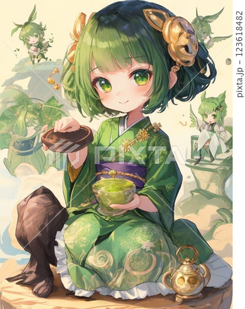 抹茶ちゃんの一休み