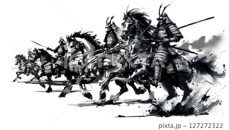騎馬武士 中国画 工笔画 額付き Yahoo!オークション -「騎馬」(日本画) (絵画)の落札相場・落札価格