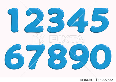 8 ハチ 数字 青のイラスト素材 - PIXTA